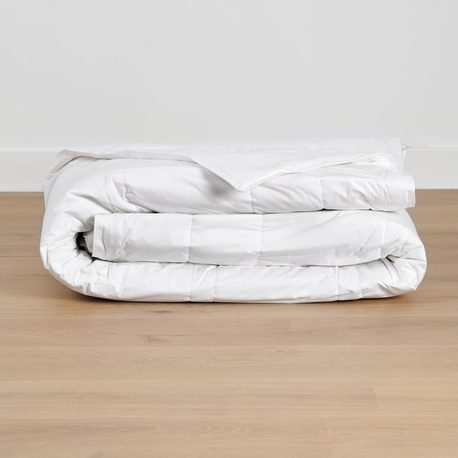 Couette Hiver - Soie Couleur blanc <span itemprop=