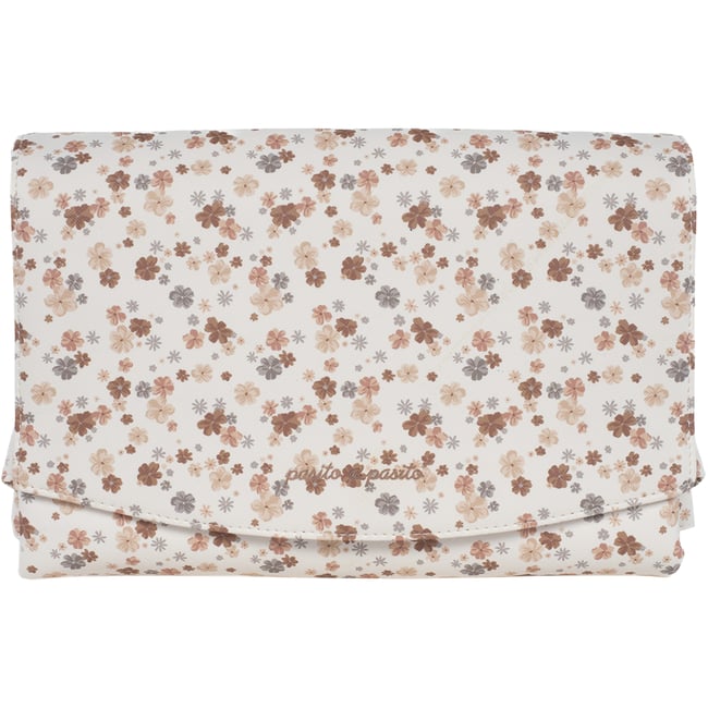 Tapis à langer blanc, rose, marron <span itemprop=