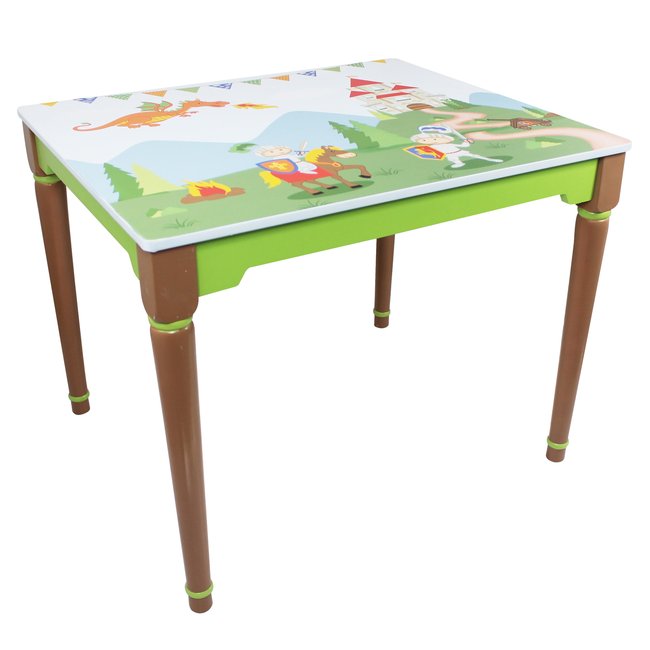 Table Enfant Bois KNIGHTS AND DRAGONS Couleur vert <span itemprop=