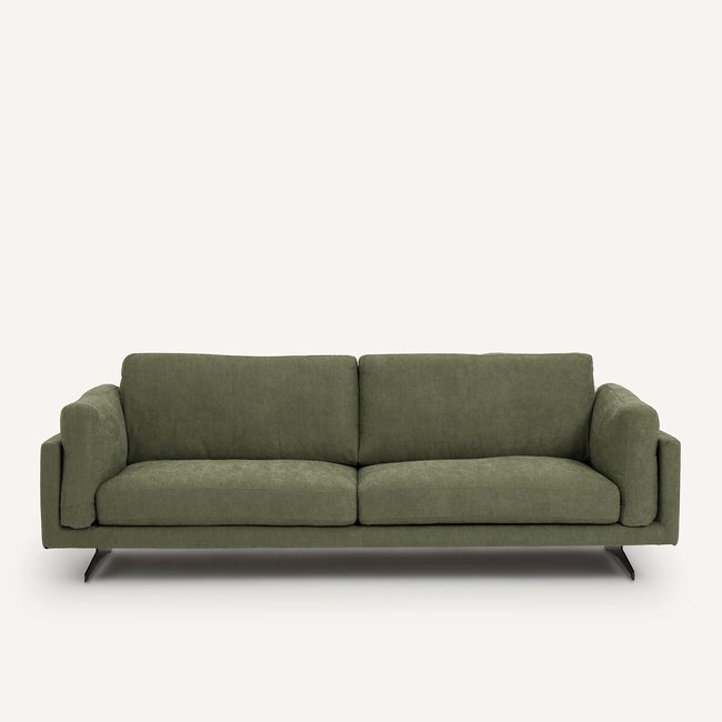 Canapé viscose-polyester, César Couleur kaki <span itemprop=
