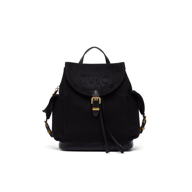 Sac à dos en microfibre noir <span itemprop=