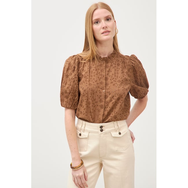 Chemise en coton manches coude - BONOBO