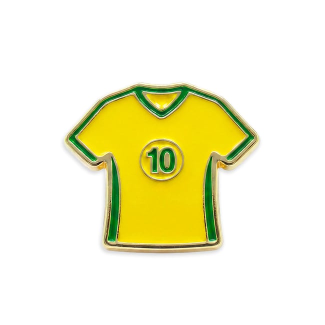 Pins CAMISETA BRASIL - Jaune jaune <span itemprop=