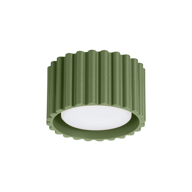 Plafonnier Aluminium Vert Olive Gx53 1 Aura Couleur vert <span itemprop=