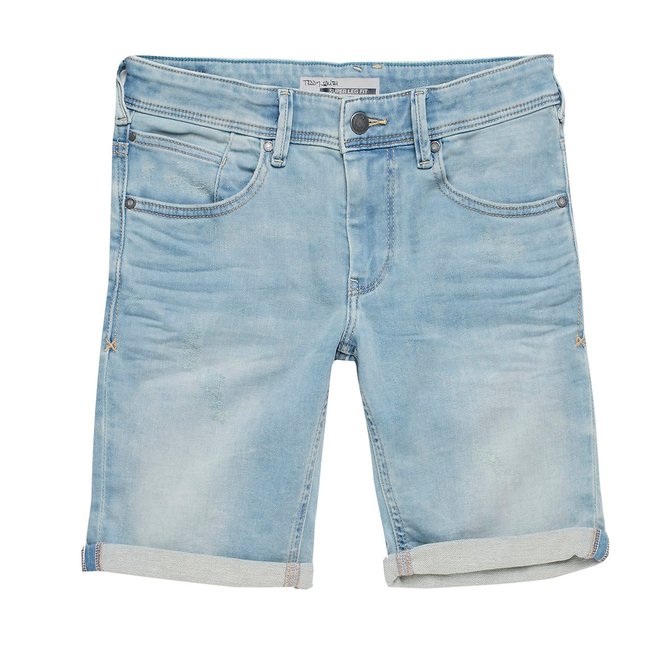 Short bleu clair délavé <span itemprop=
