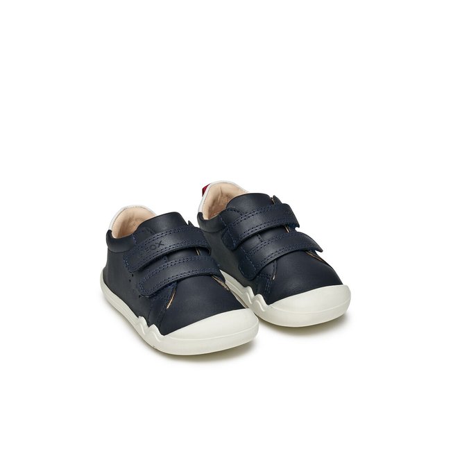Zapatillas de piel barefoot Steppieup azul marino <span itemprop=