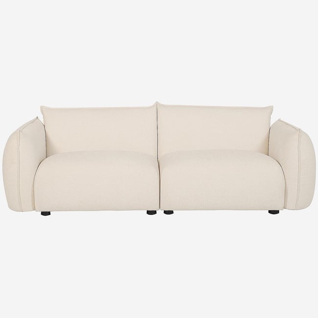 Canapé fixe polyester CELESTE Couleur beige <span itemprop=