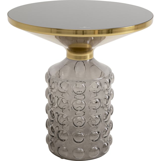 Table d'appoint en verre bullé, LOLA - KARE DESIGN
