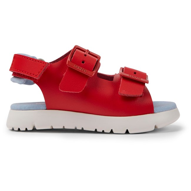 Sandales Cuir Oruga rouge <span itemprop=