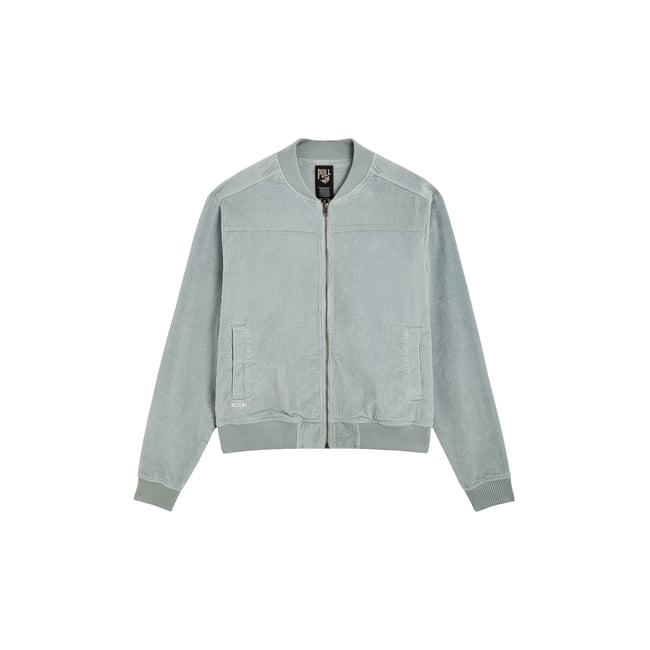 VESTE VELOURS AQUA bleu clair <span itemprop=