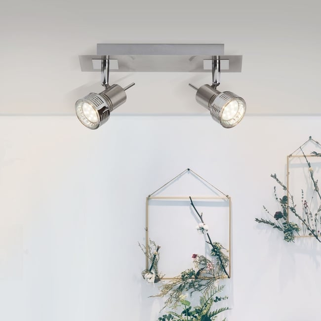 Plafonnier    KASSANDRA Couleur chromé <span itemprop=