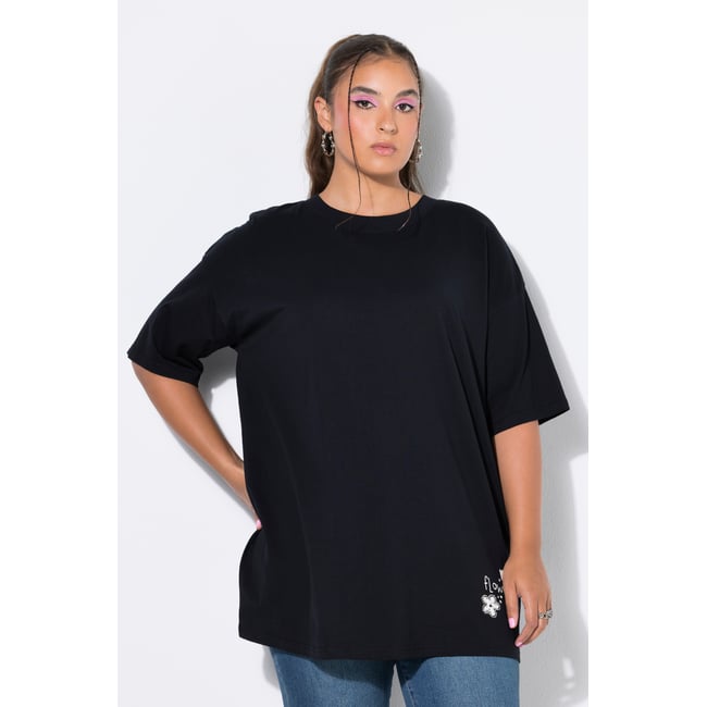 T-shirt, coupe oversize noir <span itemprop=