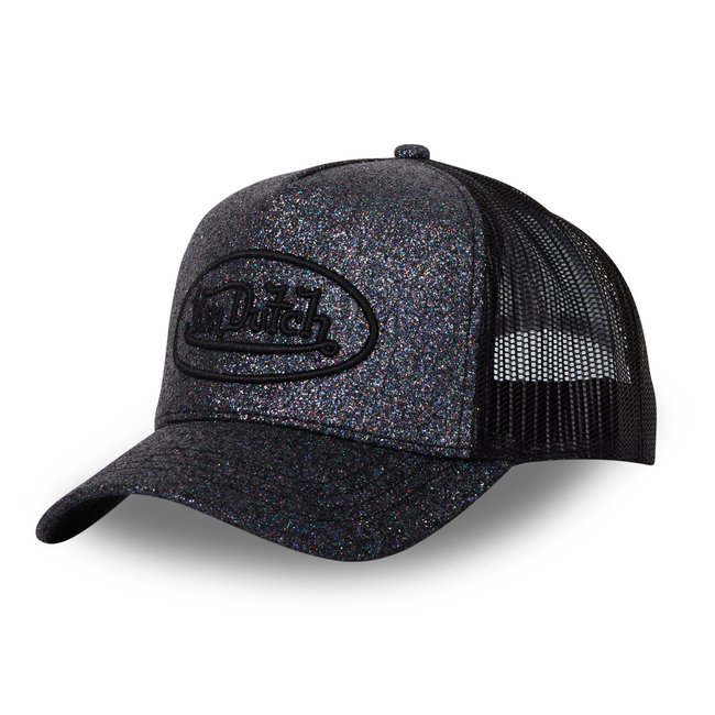 Casquette trucker GLITTER noir <span itemprop=