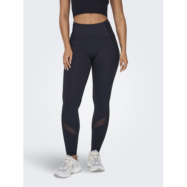Sportleggings mit hohem Bund marine <span itemprop=