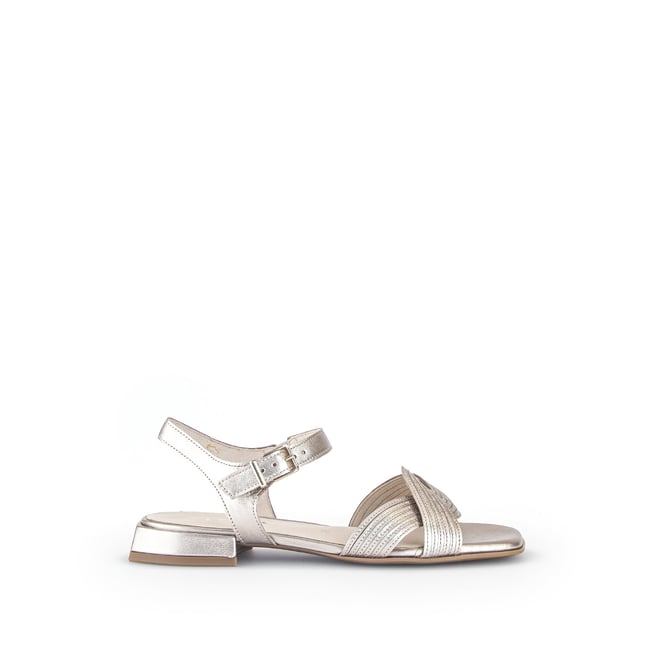 Sandales à Lanières Gabor Comfort Pour Femme - Talon 3cm, Semelle Latex, Largeur Supplémentaire (Textile) - 6
