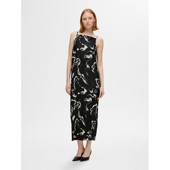 Robe longue SELECTED FEMME noir - black <span itemprop=