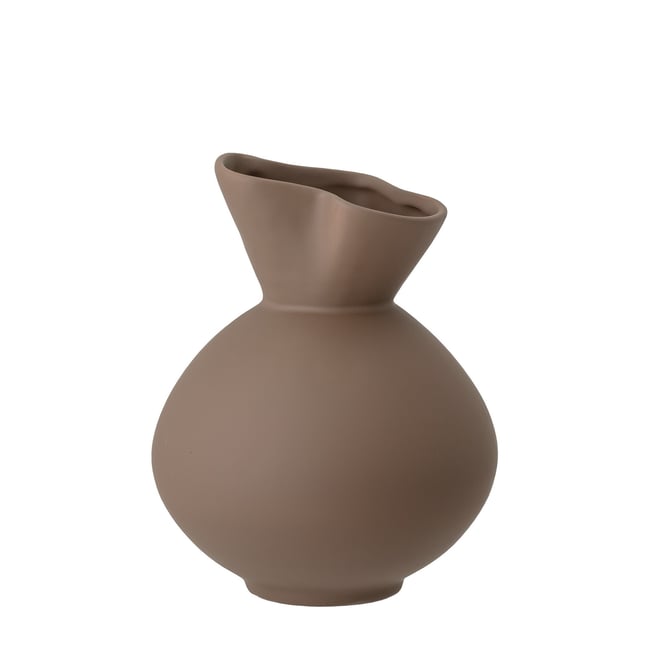 Vase en grès Nicita Couleur marron <span itemprop=