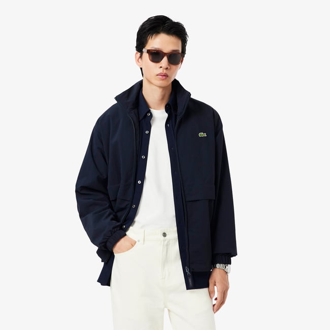 Coupe-vent nylon technique déperlant bleu-hde <span itemprop=