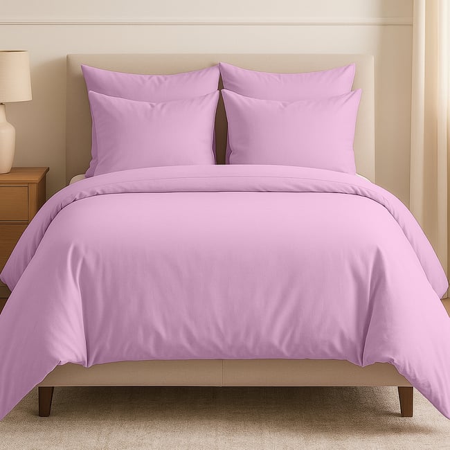 housse de couette coton unie, OLI multicolore <span itemprop=