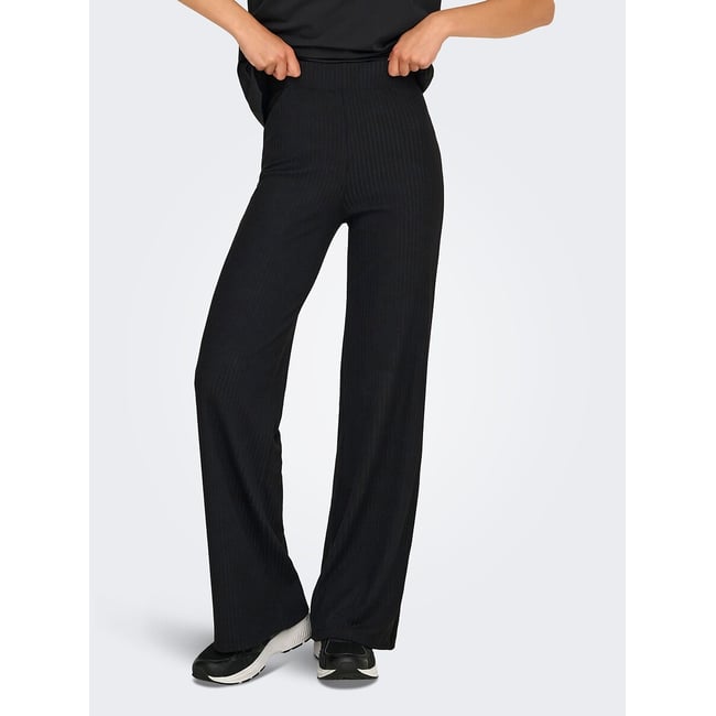 Pantalon côtelé Seren noir <span itemprop=