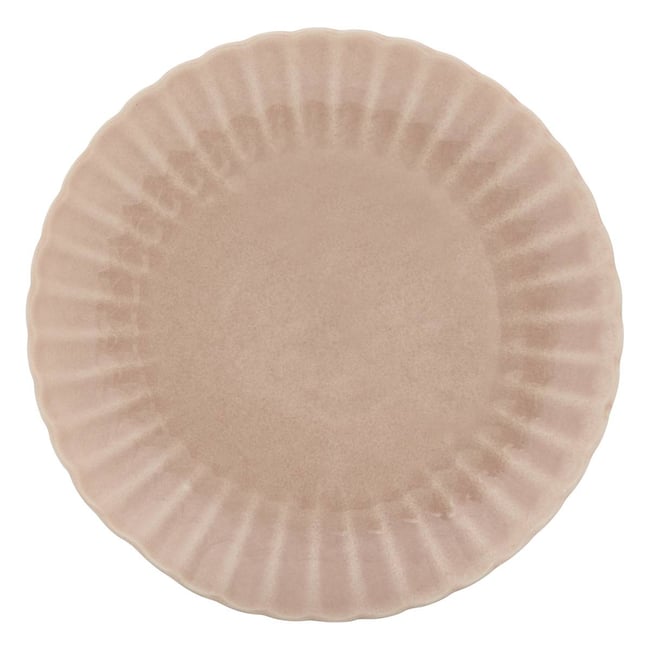 Lot de 4 assiettes plate ronde en grès ROMY - ATMOSPHERA