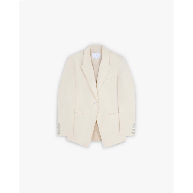 Blazer boutons effet nacre natural <span itemprop=