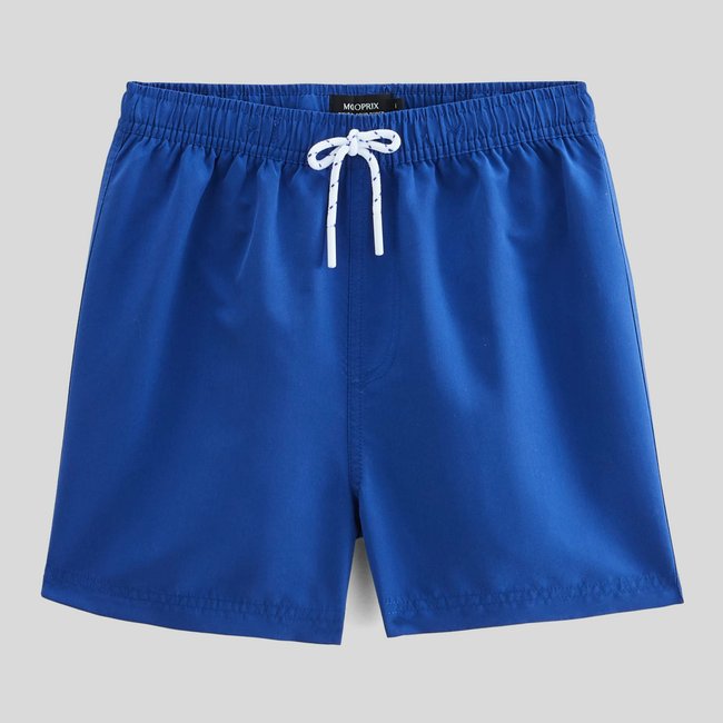 Short de bain uni, certifié OEKO-TEX electrique <span itemprop=