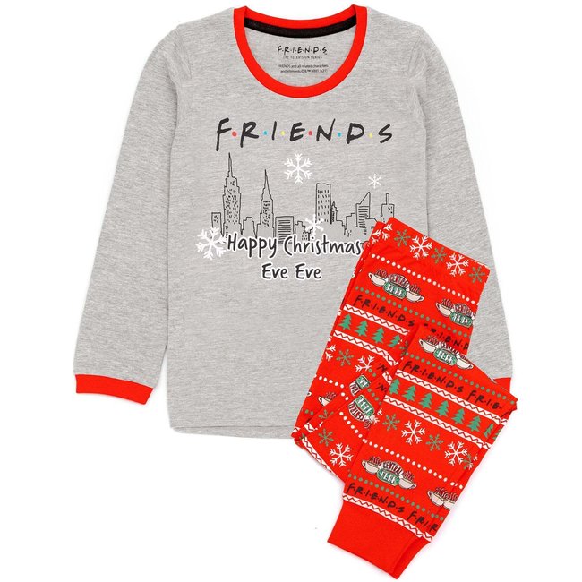Ensemble de pyjama gris / rouge <span itemprop=