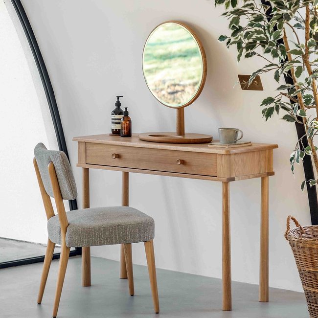 Wisteria Solid Oak Dressing Table, oak, ÉDITÉ