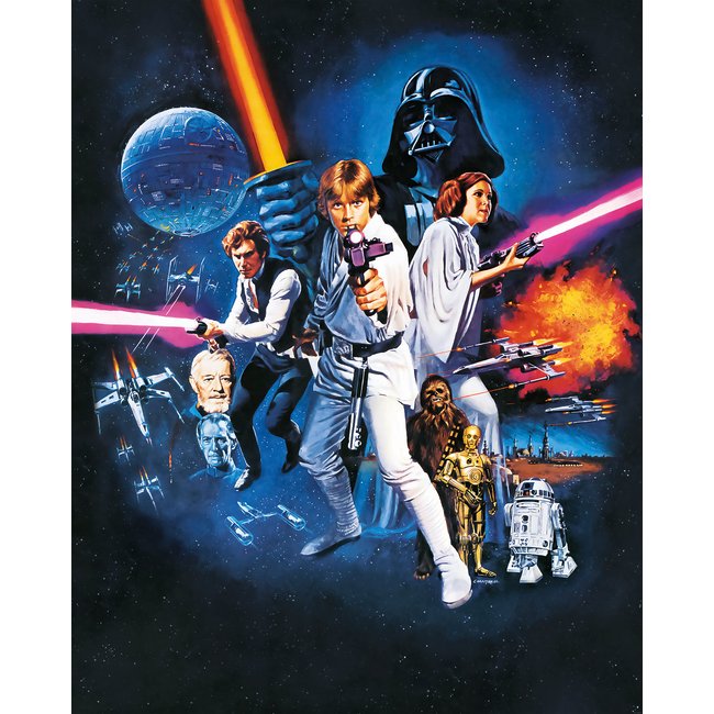 Papier peint Komar - Star Wars Poster Classic 1 - 200 x 250 cm Couleur bleu <span itemprop=