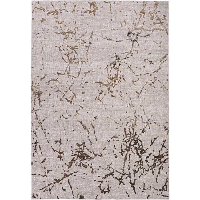 Tapis rectangulaire effet vieilli, Vintage Couleur tons neutres effet vieilli <span itemprop=