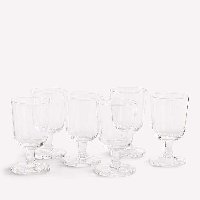 Zestaw 6 kieliszków do wina Lana, wys. 14 cm, Ø7,9 cm, przezroczysty AM.PM