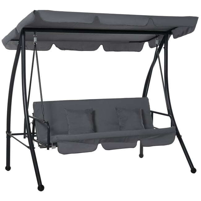 Swing Lounge Métal Gris foncé gris <span itemprop=