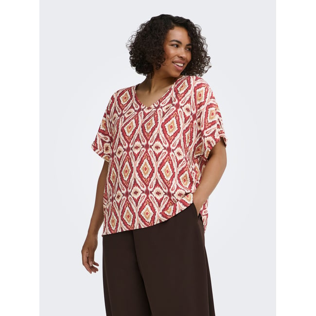 Blouse brick red <span itemprop=
