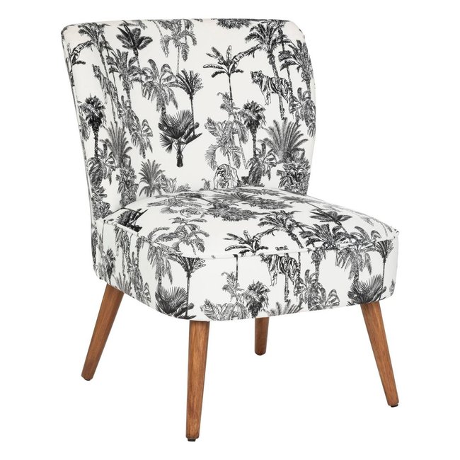 Fauteuil CHIARA Couleur noir et blanc <span itemprop=