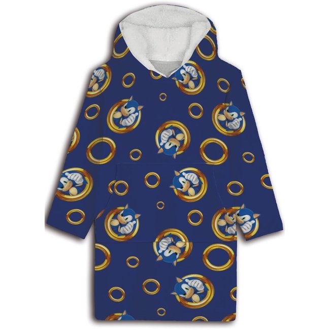 Plaid Polaire Enfant à Capuche bleu <span itemprop=