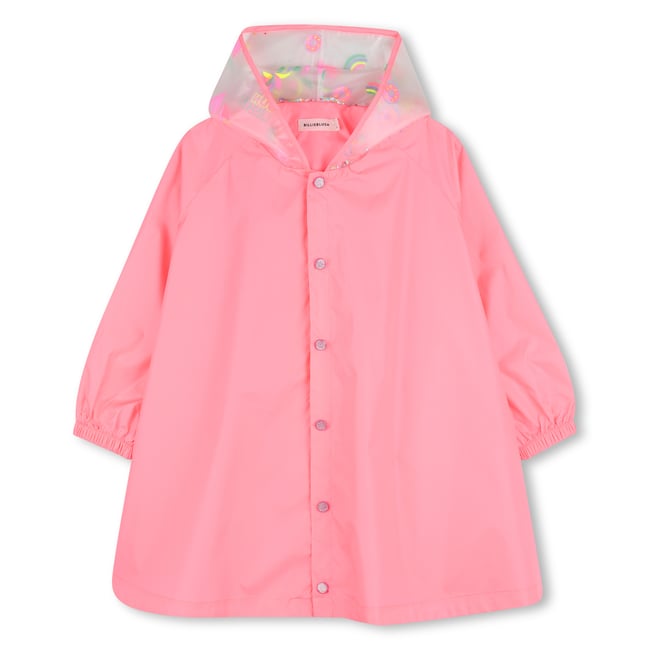 Ciré avec capuche rose fluo <span itemprop=