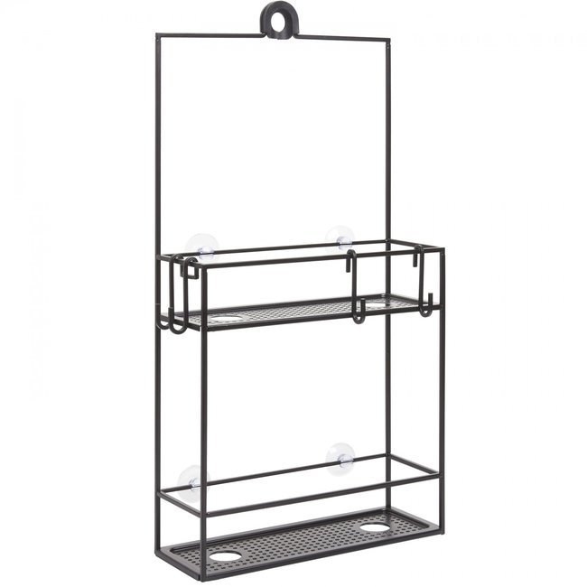 Etagère de douche Cubiko Couleur noir <span itemprop=