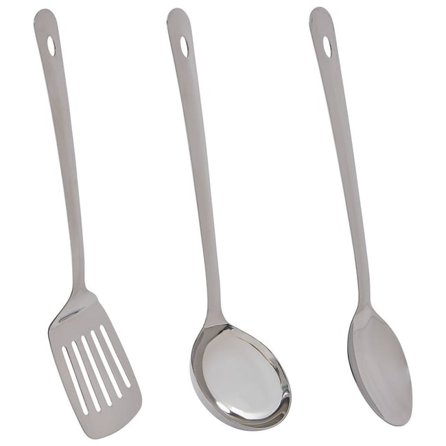 Lot de 3 ustensiles BRILLANCE argent <span itemprop=