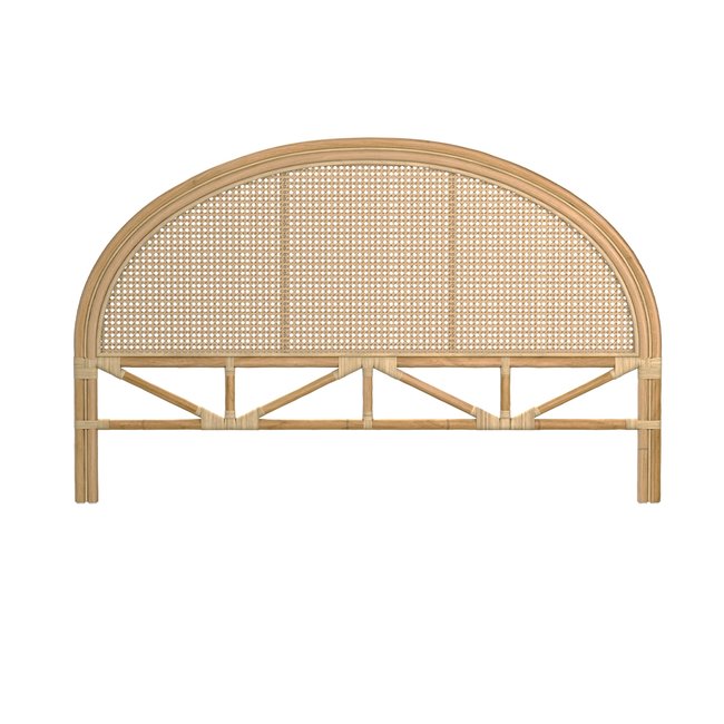 Tête de lit en rotin et cannage - MADYA Couleur naturel <span itemprop=