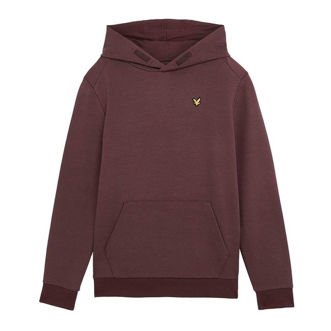 Sweat à capuche avec cordons bordeaux <span itemprop=