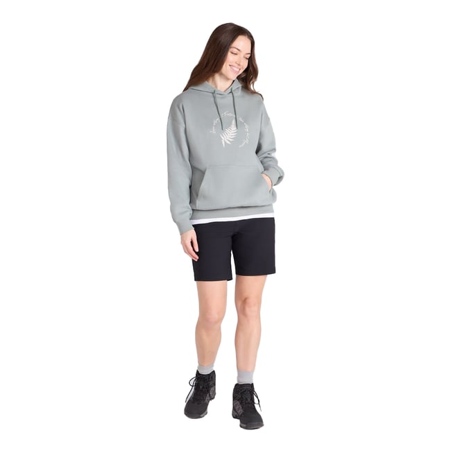 Sweat à capuche motif/style slogan FERN vert kaki <span itemprop=