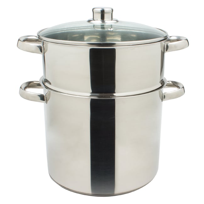 Couscoussier inox 22 cm 6 litres argent / métallique <span itemprop=