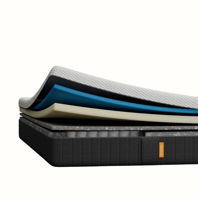 Matelas Original 140x200 cm Edition 2026 | Mémoire de Forme + Ressorts Couleur blanc/gris <span itemprop=