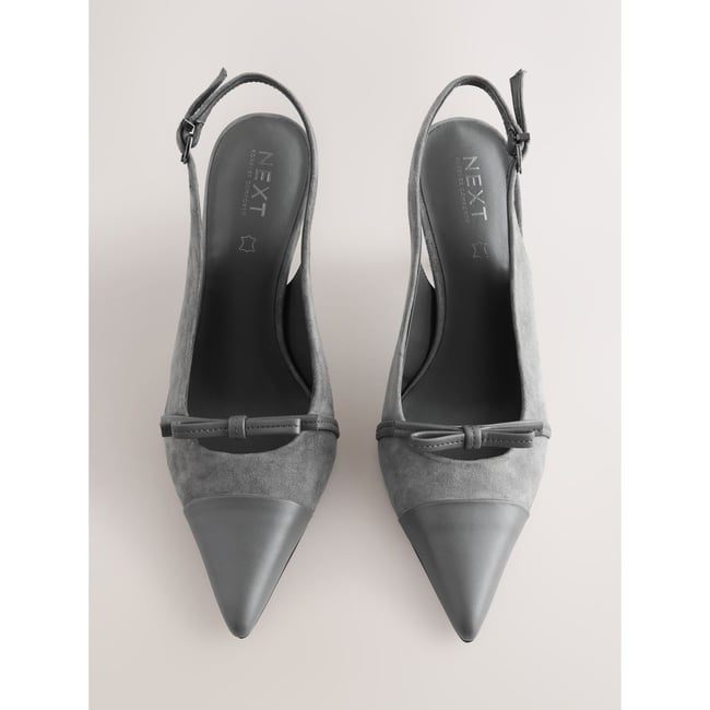 Chaussures à bride arrière forever comfort® daim gris <span itemprop=