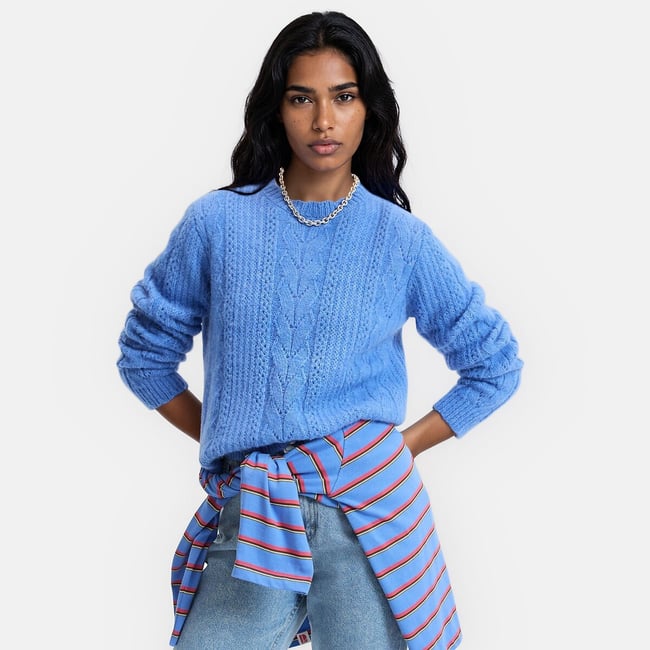Jersey de punto calado, mezcla de lana y alpaca - LA REDOUTE COLLECTIONS