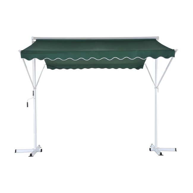 Store double pente manuel rétractable vert <span itemprop=