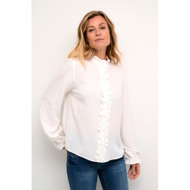 Long sleeved shirt blanc snow white <span itemprop=