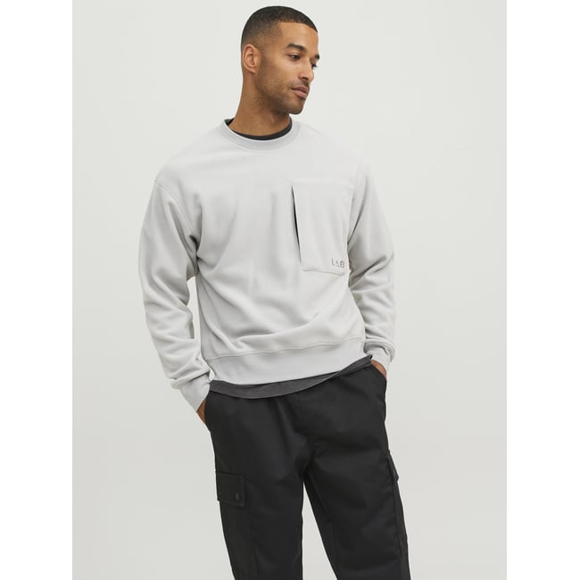 Sweat-Shirt grise - high-rise <span itemprop=