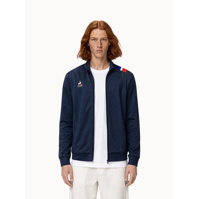 Veste zippée avec détails tricolores Teamsport blue <span itemprop=